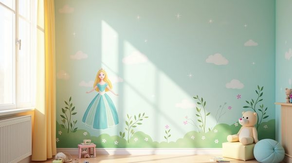 Papier peint princesse : créer un univers féerique unique dans la chambre d'enfants